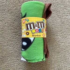 NWT M&M’s blanket 50” x 60”